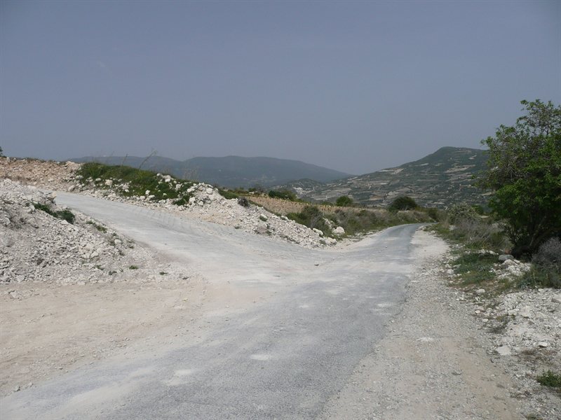 View of Troodos from old road into Vasa