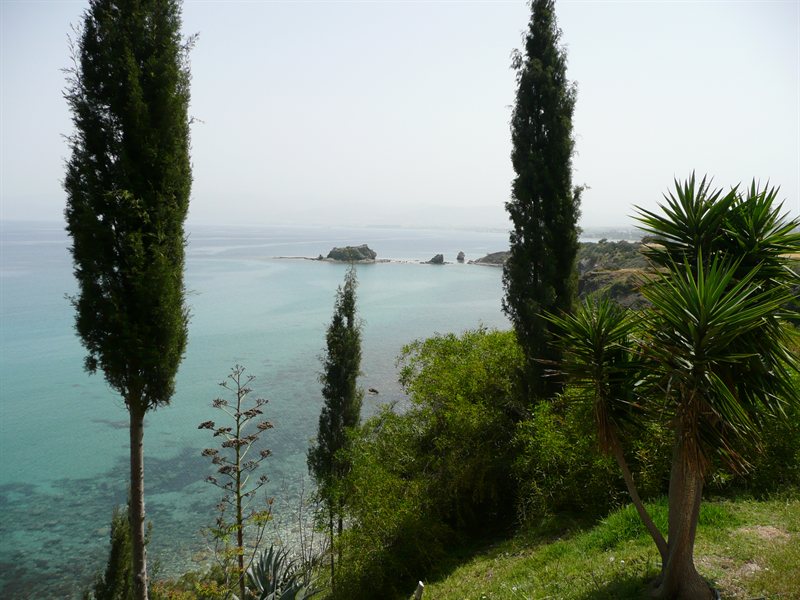 View from restaurant at Aphrodite's Baths