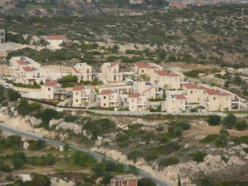 Villa complex from opposite hillside