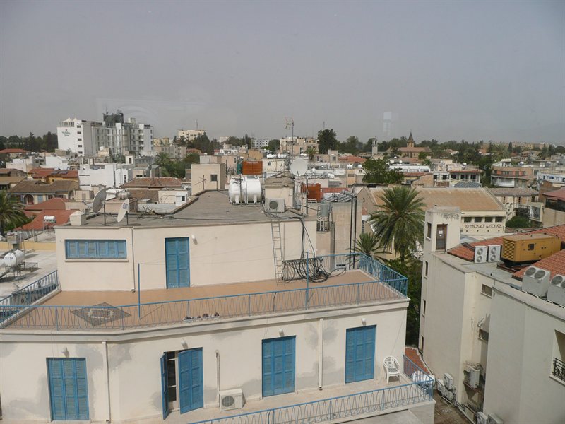View from Debenhams 6th floor cafe over Nicosia