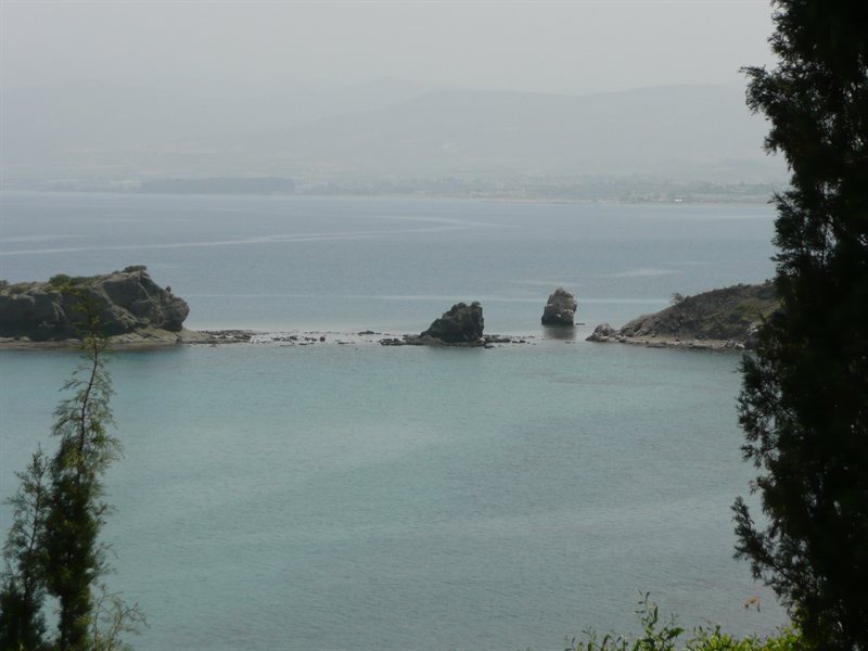 View from restaurant at Aphrodite's Baths