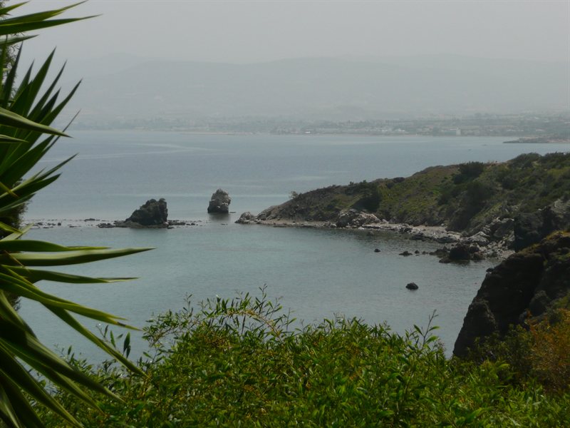 View from restaurant at Aphrodite's Baths