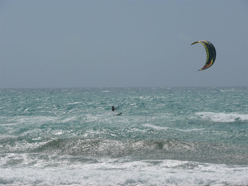 Kite surfing at Curium Beach