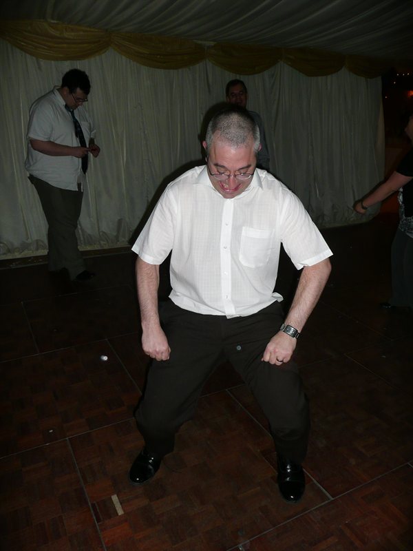 Grandad swinging his pants