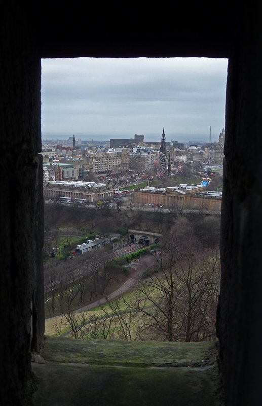View over Edinburgh from the Castle
