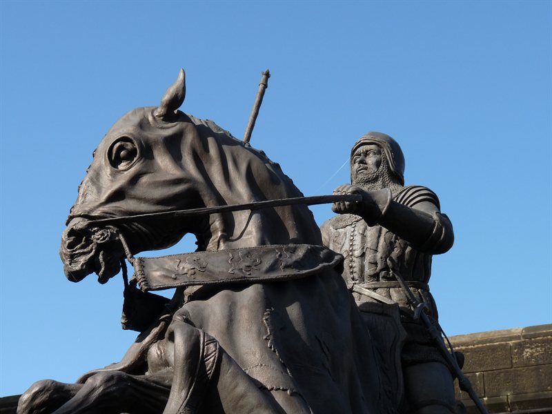 Statue at Alnwick Castle
