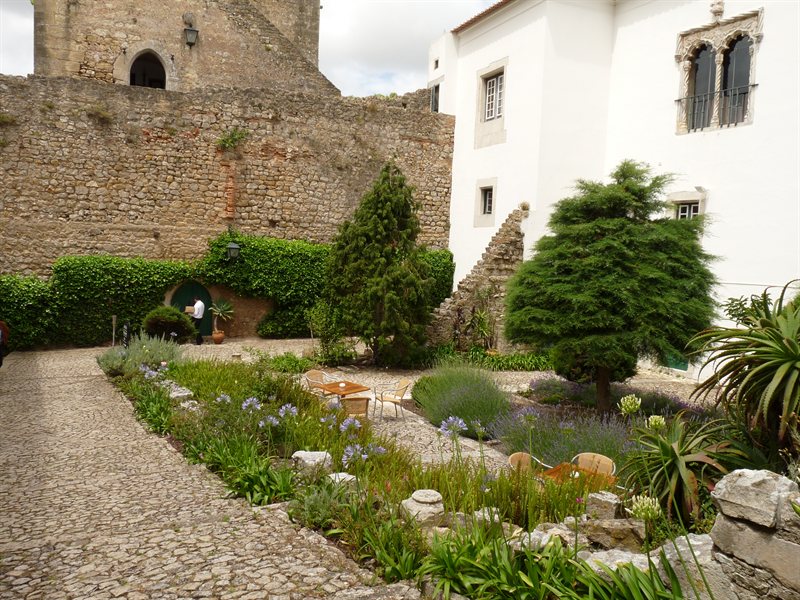 Courtyard in former castle