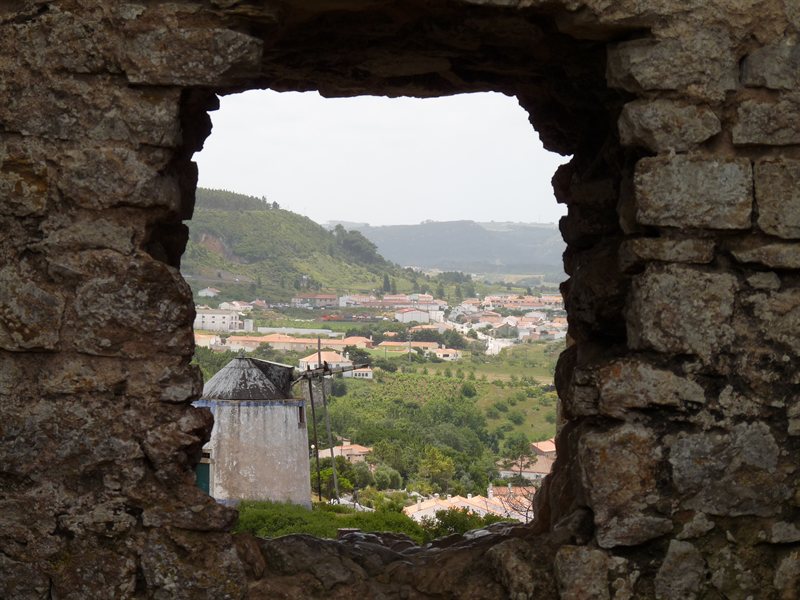 View from walls around Obidos