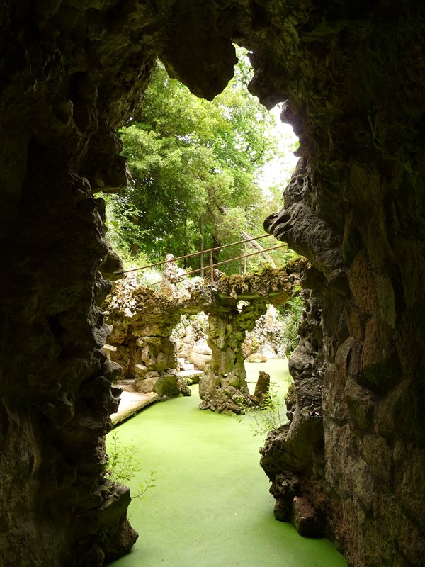 Hidden grotto at Quinta da Regaleira