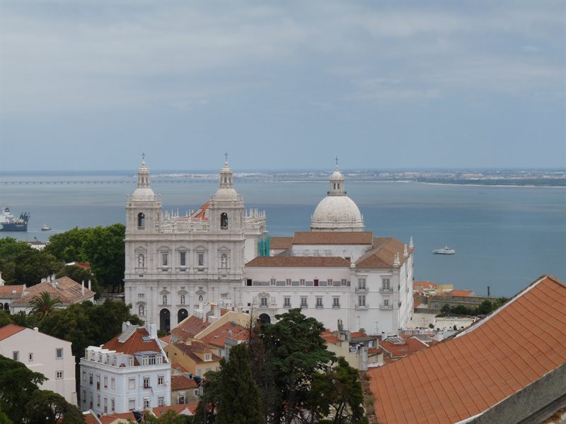 View of Santa Engracia church from Castelo de Sao Jorge