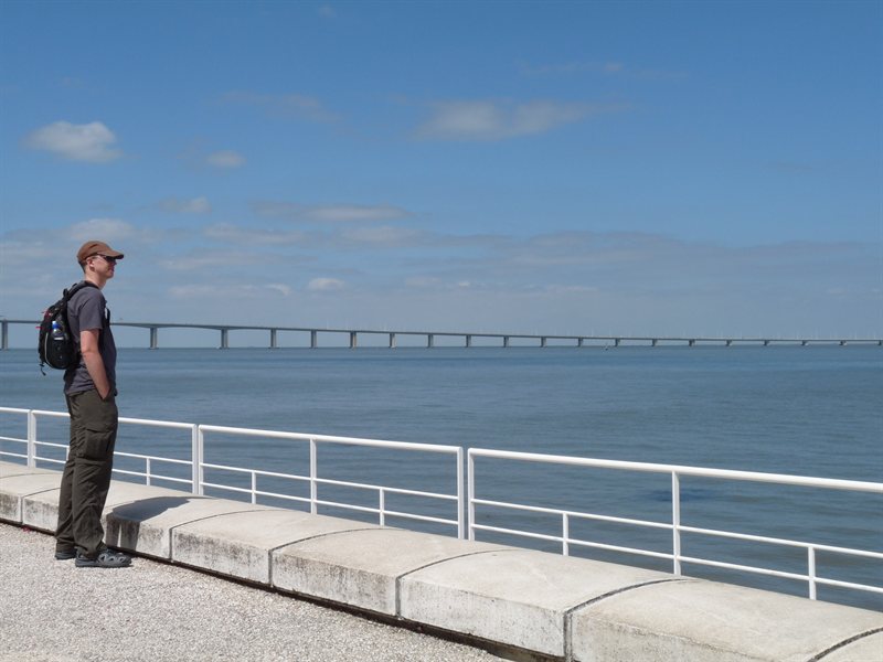 Ed with (once) the longest bridge in Europe at 14 km
