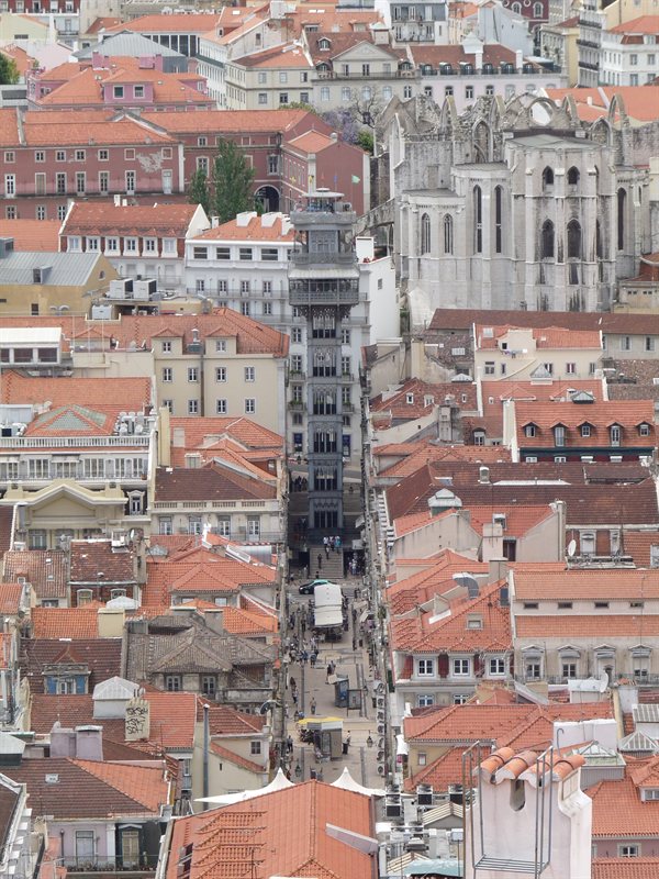 The Elevador de Santa Justa in Baxia