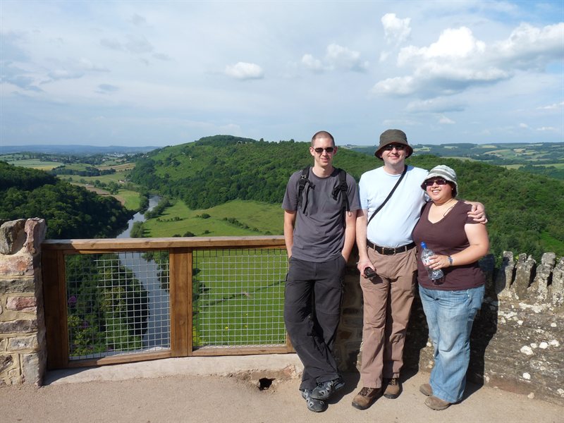 Ed, Paul and Virginia at Symonds Yat Rock