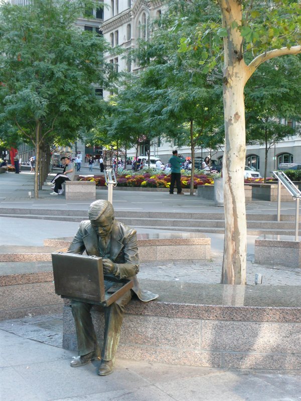 Statue at ground zero