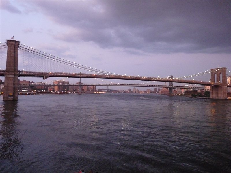 Brooklyn Bridge from South Street Seaport