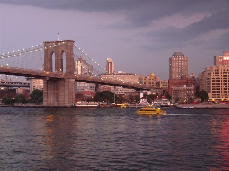 Brooklyn Bridge from South Street Seaport