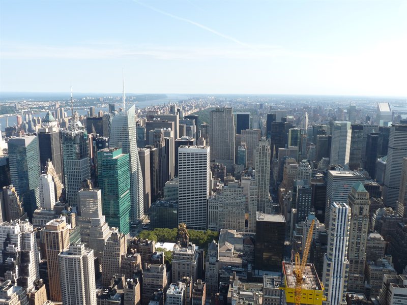 Rockafella Centre and towards central park