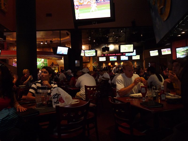 Lunch at the ESPN Bar in Times Square