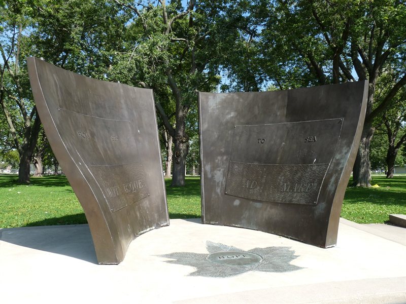 Monuments down by the Water Front