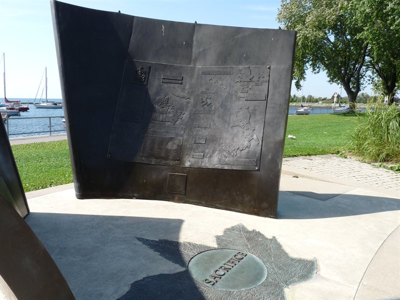 Monuments down by the Water Front