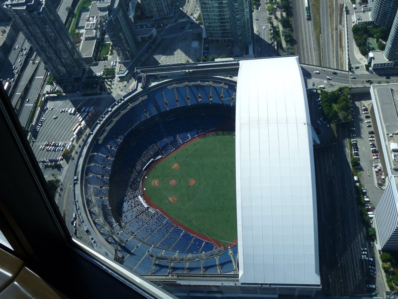 The Blue-Jays ground from the CN Tower