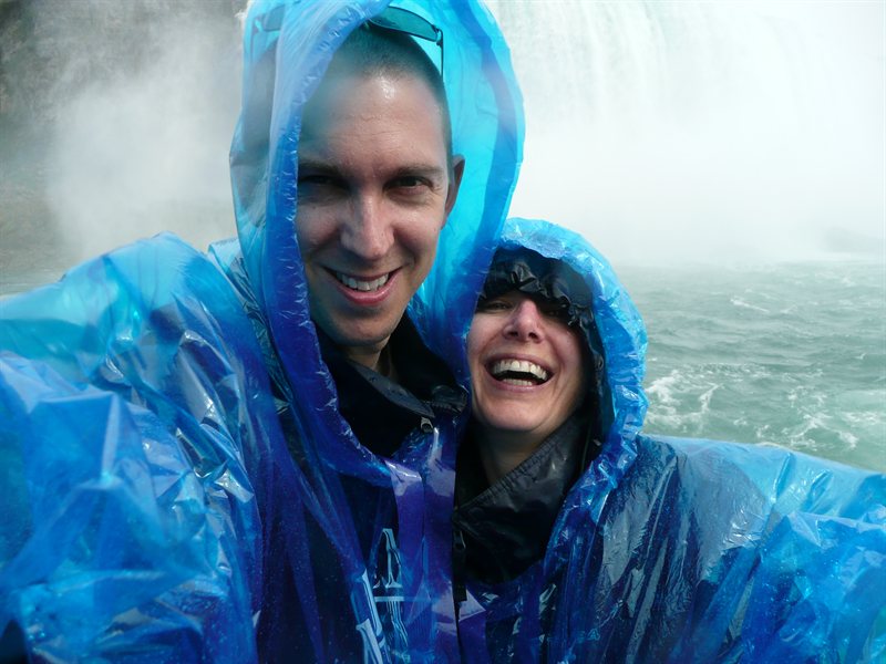 Getting wet on Maid of the Mist