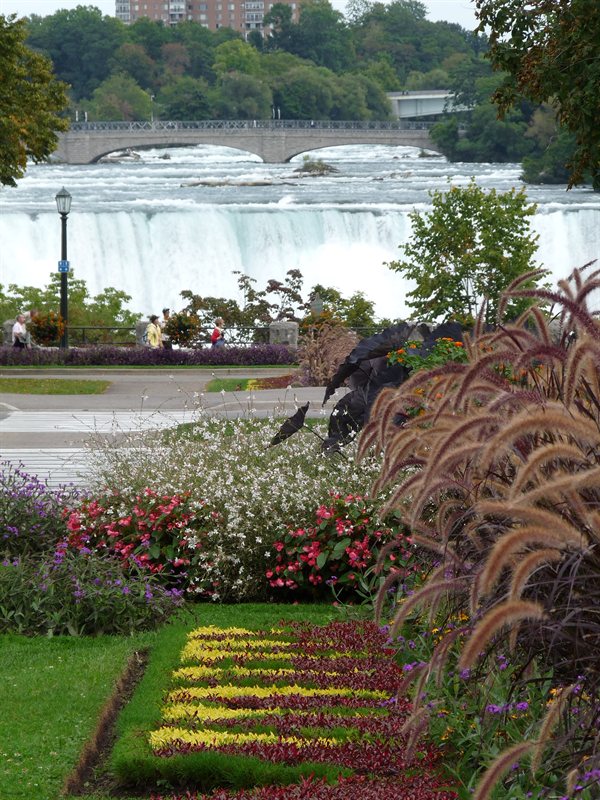 Gardens next to the Falls