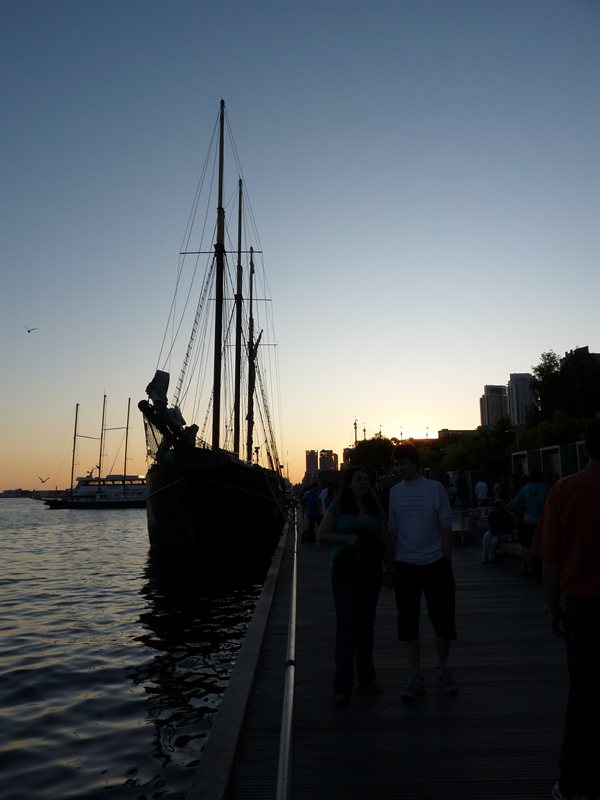 Tall ship along Lakeshore