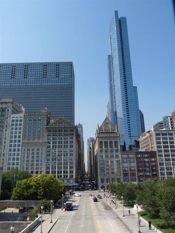 City skyline from Millenium Park