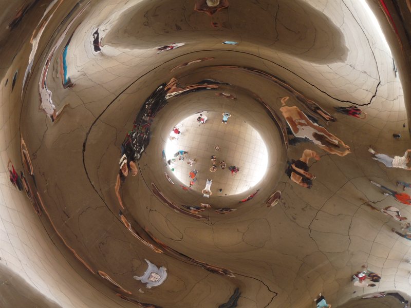 Beneath the Bean looking up