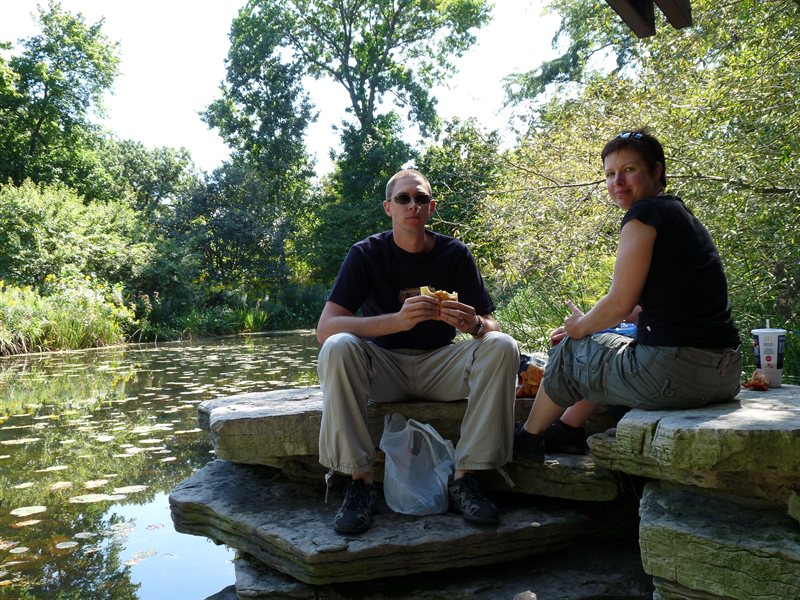 Picnic time at the Lily Pond in Lincoln Park