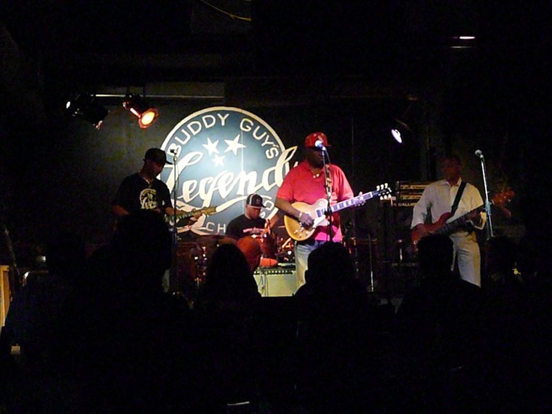 Linsey Alexander and his band performing at Buddy Guy's Legends