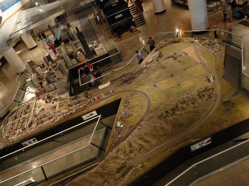 Chicago and Seattle transportation model at the Chicago Museum of Science and Industry