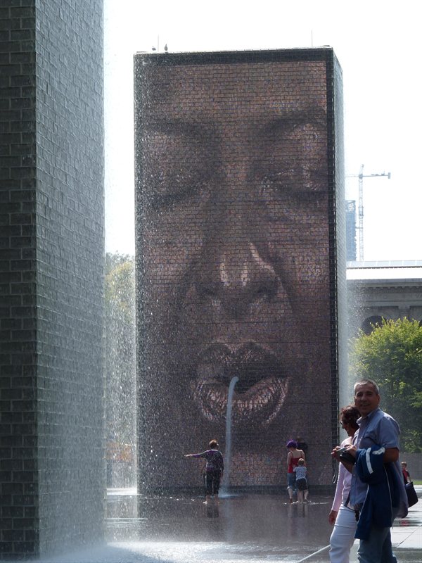 The Human Gargoyle fountain