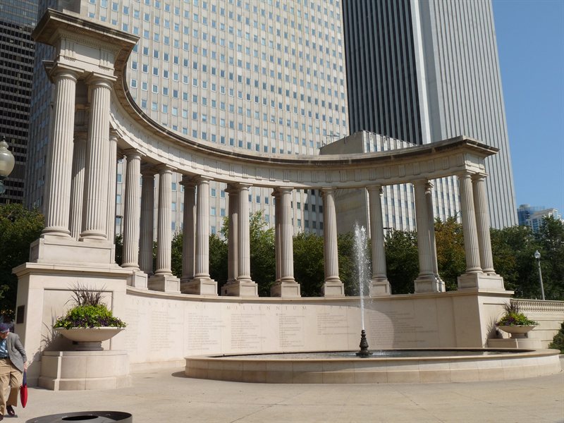 Wrigley Square and Millenium Monument