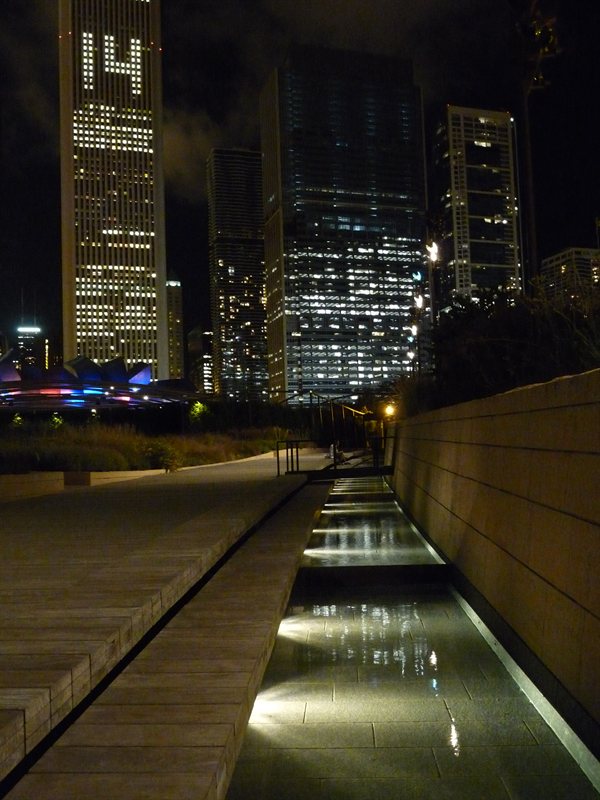 The Laurie Park at night