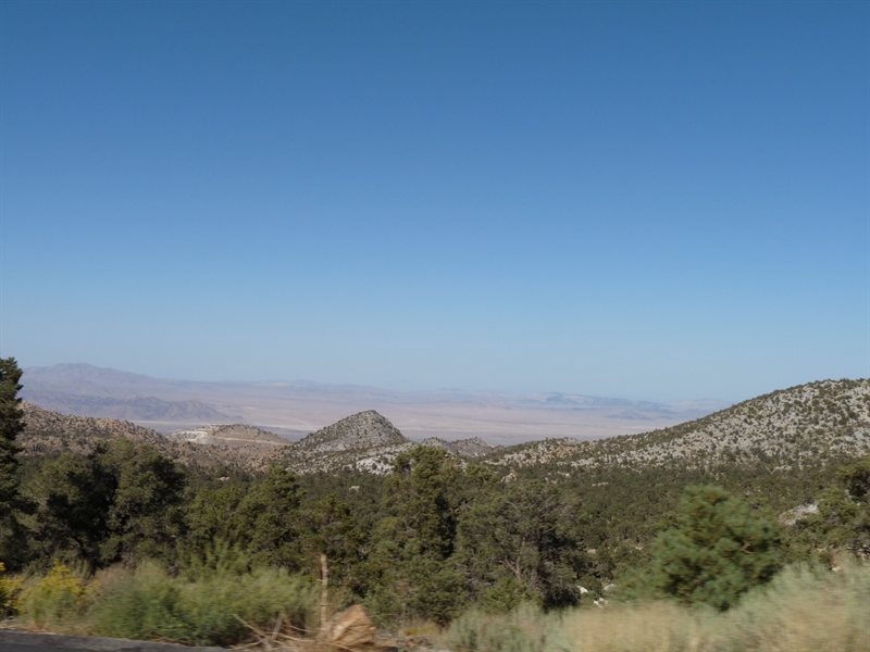 View driving down from Big Bear Lake heading towards Barstow