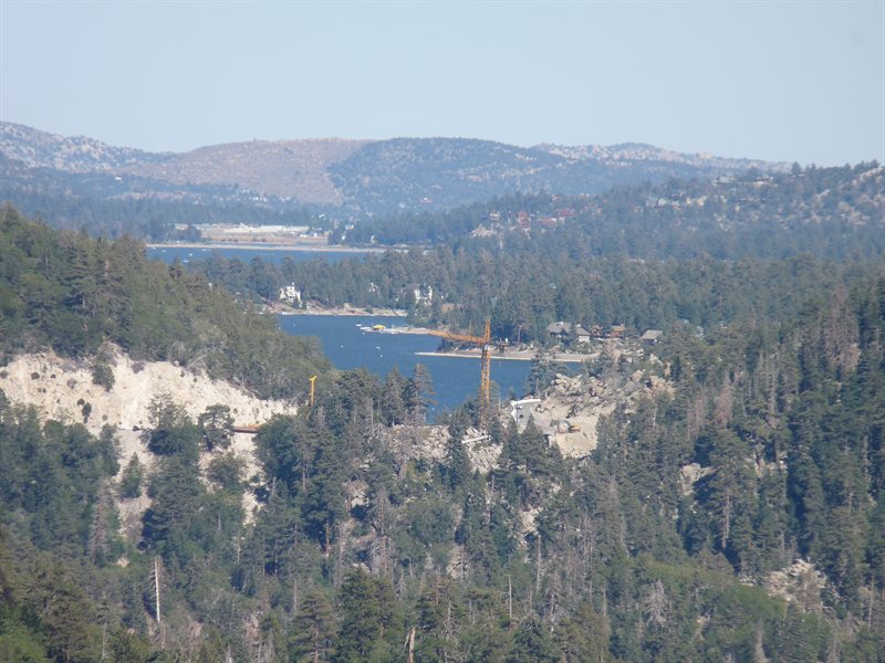 Looking down towards Big Bear Lake