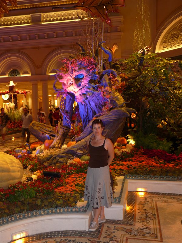 Claire in the Bellagio Conservatory