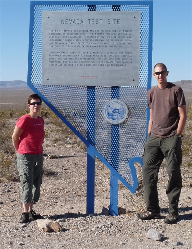 Nevada Atomic Test Site on the way to Beatty