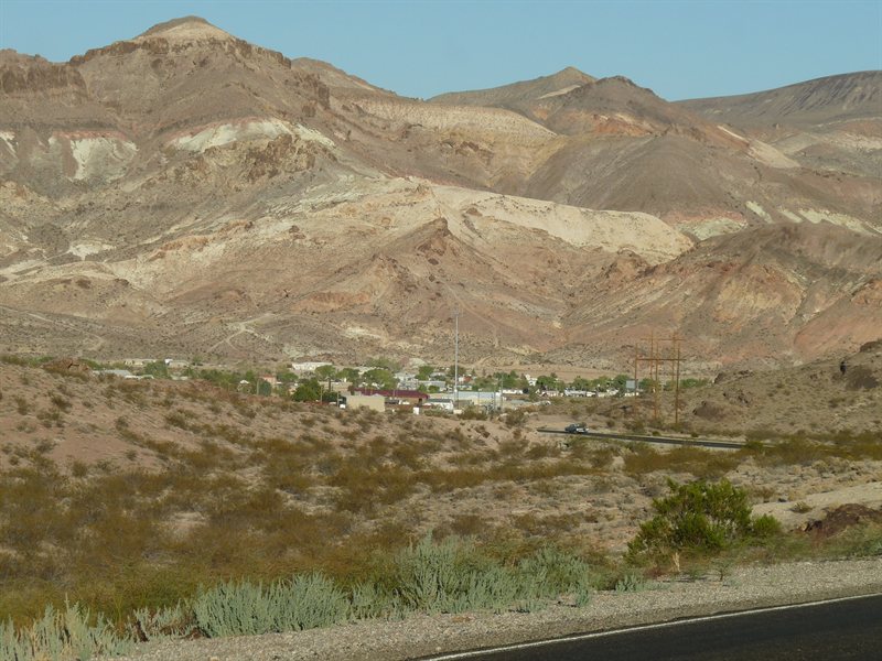 Looking down into Beatty