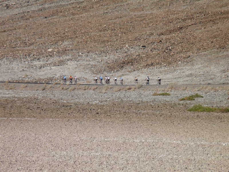 Mad Cyclists in a 113 mile race in 112 degree heat