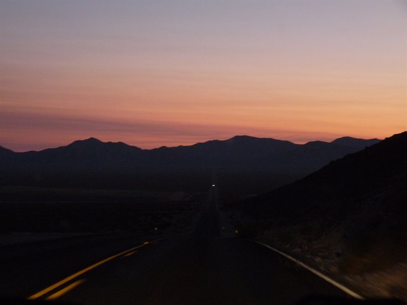 Sunset over Death Valley