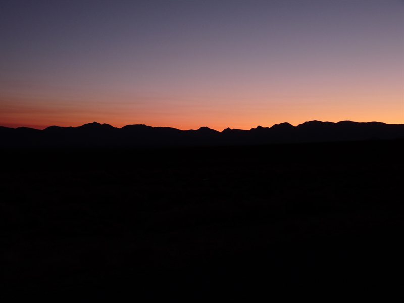 Sunset over Death Valley
