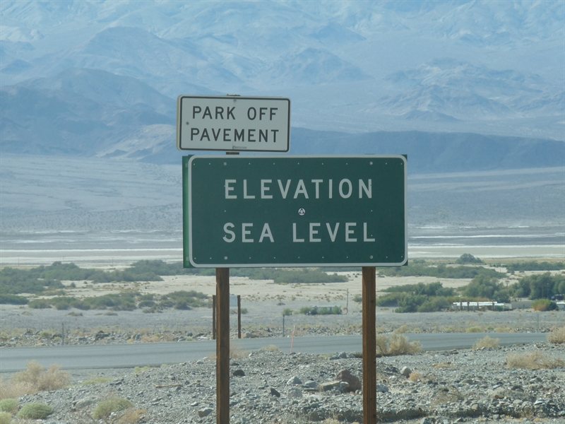 Sea Level - only 282 foot more to go down!