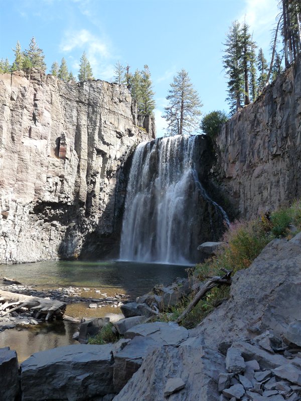 Waterfall near Mammoth Lakes