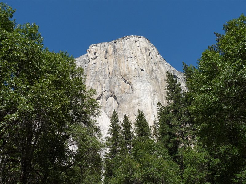 Spot the climbers beneath the second white line...