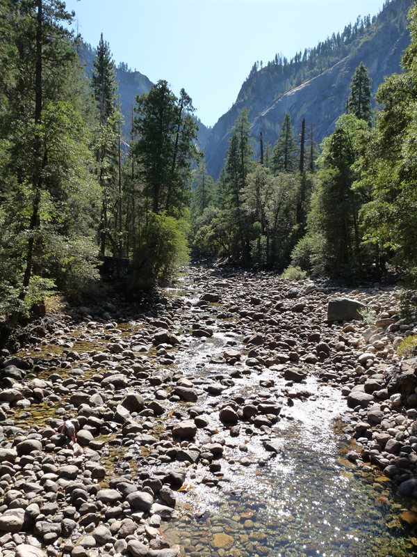 The bottom of Vernal Falls