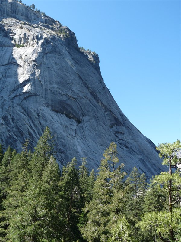 Glacier Point from Vernal Falls