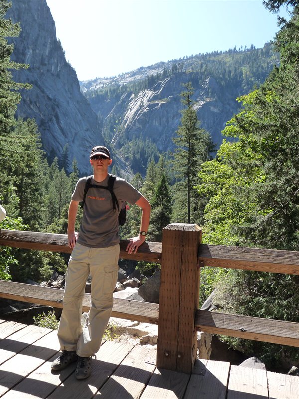 Ed on our hike to the top of Vernal Falls